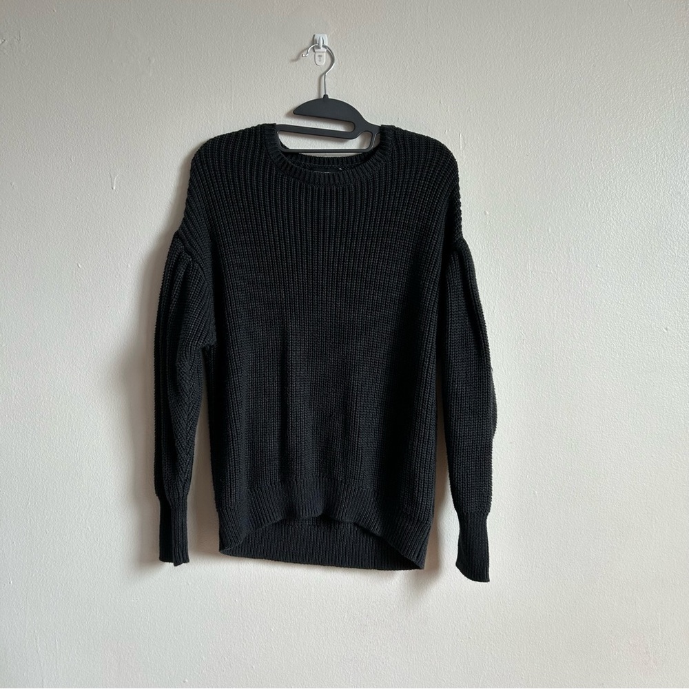 Express Oversized Drop Shoulder Puffy Sleeve Sweater Size: XS